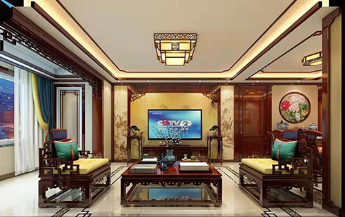蔚县住宅新中式风格装修，尽显奢华品味
